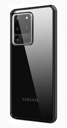 Huse telefoane - Husa Samsung Galaxy S20 ULTRA, Hybrid Antisoc, carcasa spate PC cu cadru, Negru