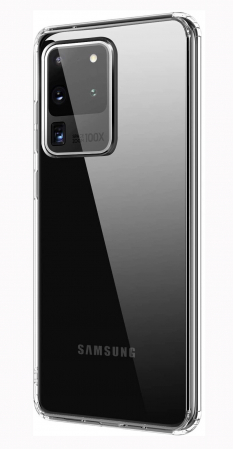 Huse telefoane - Husa Samsung Galaxy S20 ULTRA, Hybrid Antisoc, carcasa spate PC cu cadru, Transparent