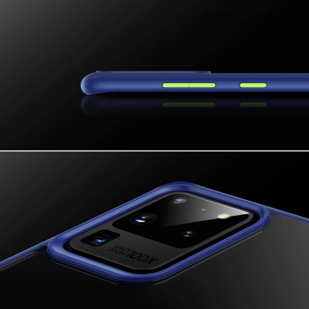Husa Samsung Galaxy S20 ULTRA, MobileSmart , Hybrid ultra slim, carcasa spate Antisoc, hardcase, Blue [3]