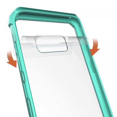 Husa Samsung Galaxy S8 PLUS, Hybrid Antisoc, carcasa spate PC transparenta cu cadru, Verde [2]