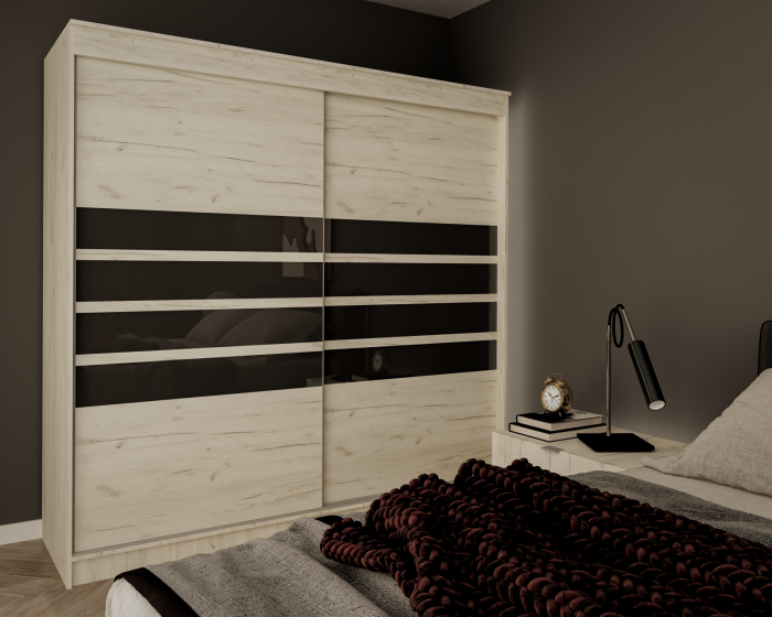 Dressing Mario, 200x60x200 cm, Stejar K001 [2]