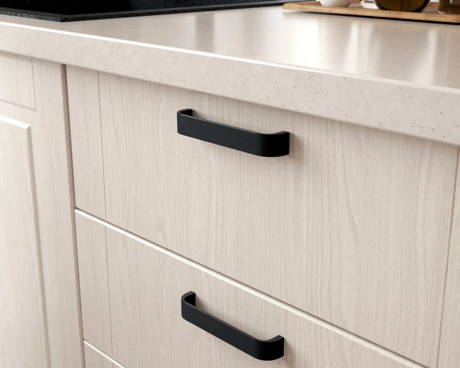 Bucatarie Athena 2.44 MDF lemn alb 244x223x60cm [8]