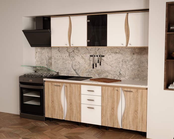 Bucătărie CIP 3S C1 Sonoma Alb [2]