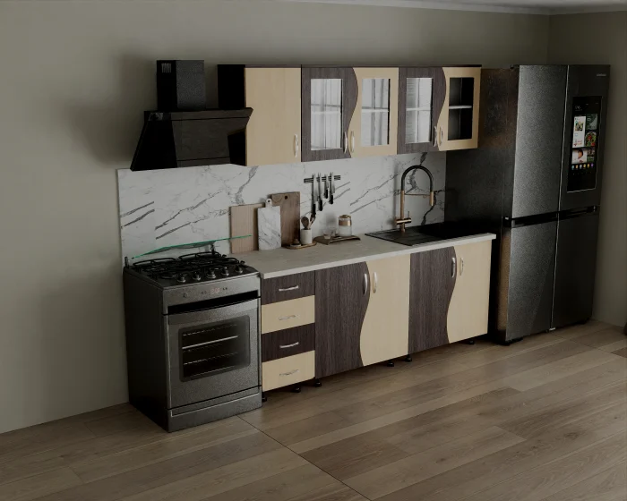 Bucătărie CIP S Wenge Mesteacăn 2m [4]