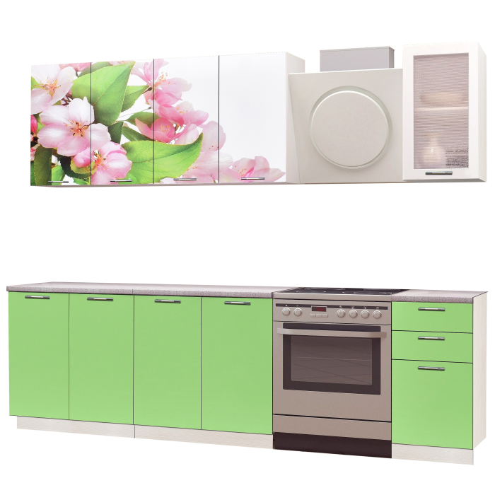 Bucatarie Famp Mar Verde 200x60x214 cm [2]