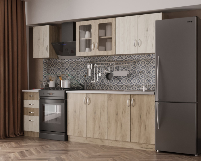 Bucatarie Mira Ro, 200x60x200 cm, K001 + K002 [2]