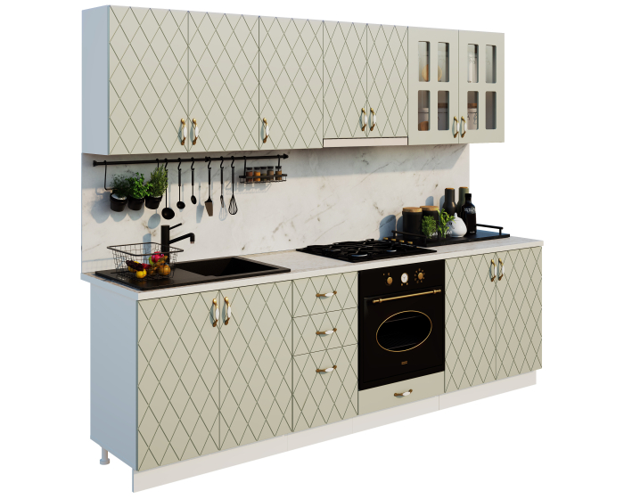 Bucatarie Mira Romb MDF 2,6m [5]