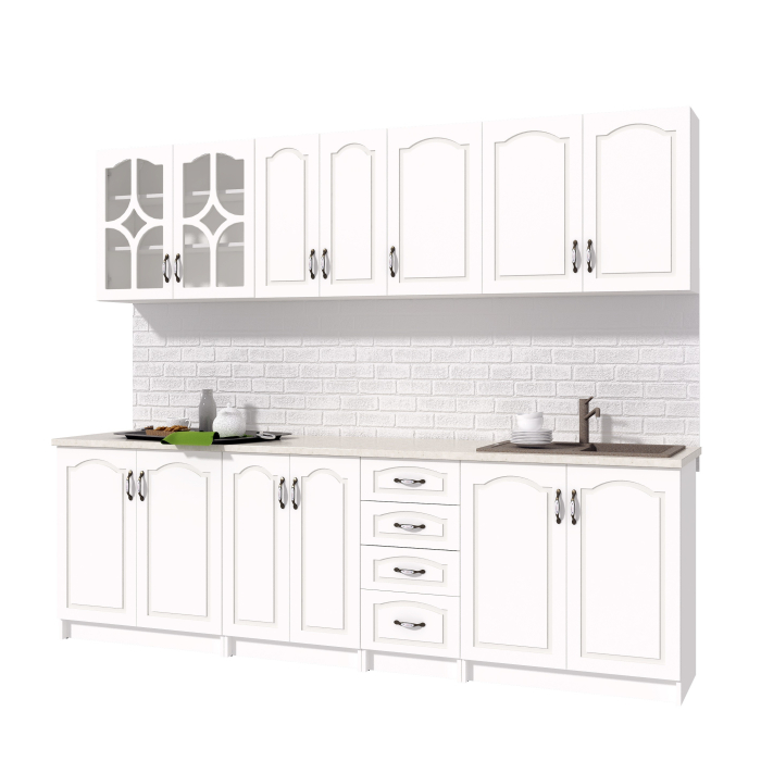 Bucătărie Olea RO MDF Alb 2,6 m [3]