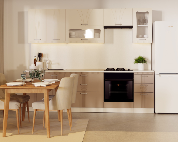 Bucatarie Palermo RO Crem/Cappuccino 2.62m [7]