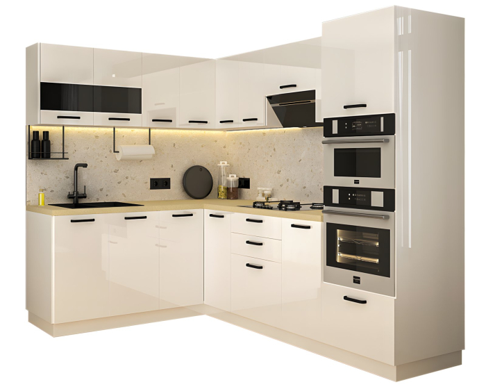 Bucatarie Petra colt V1, Alb [5]