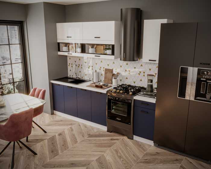 Bucătărie Tehno New MDF Ultramarin 2 m [5]