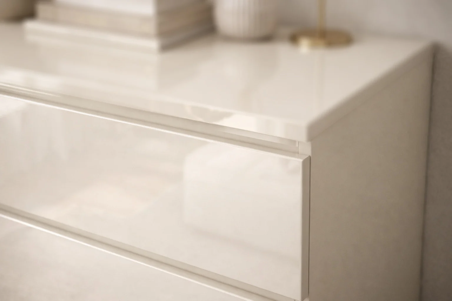 Comoda Aria 3 sertare Alb 70x40x77 cm [3]