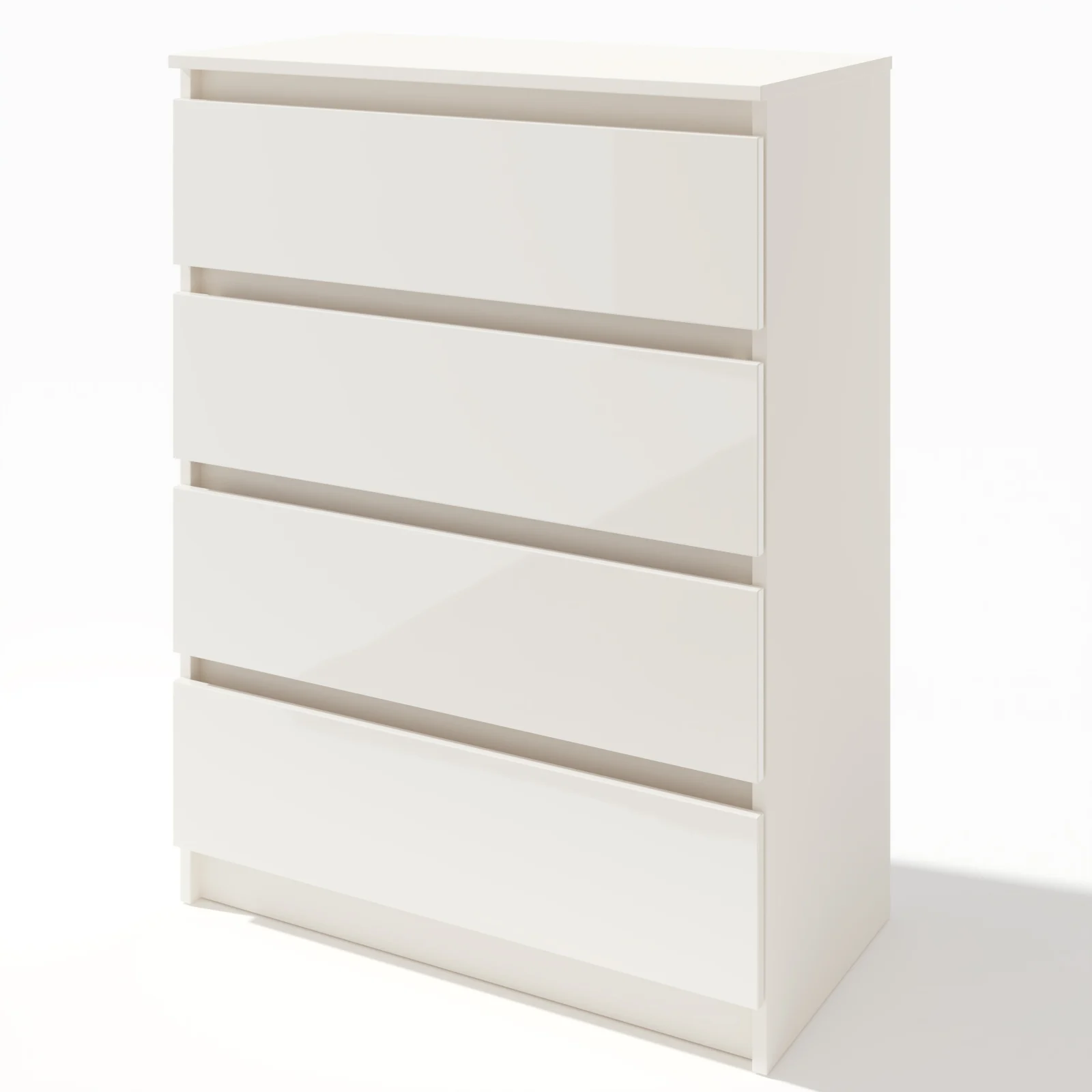 Comoda Aria 4 sertare Alb 70x40x96 cm [7]