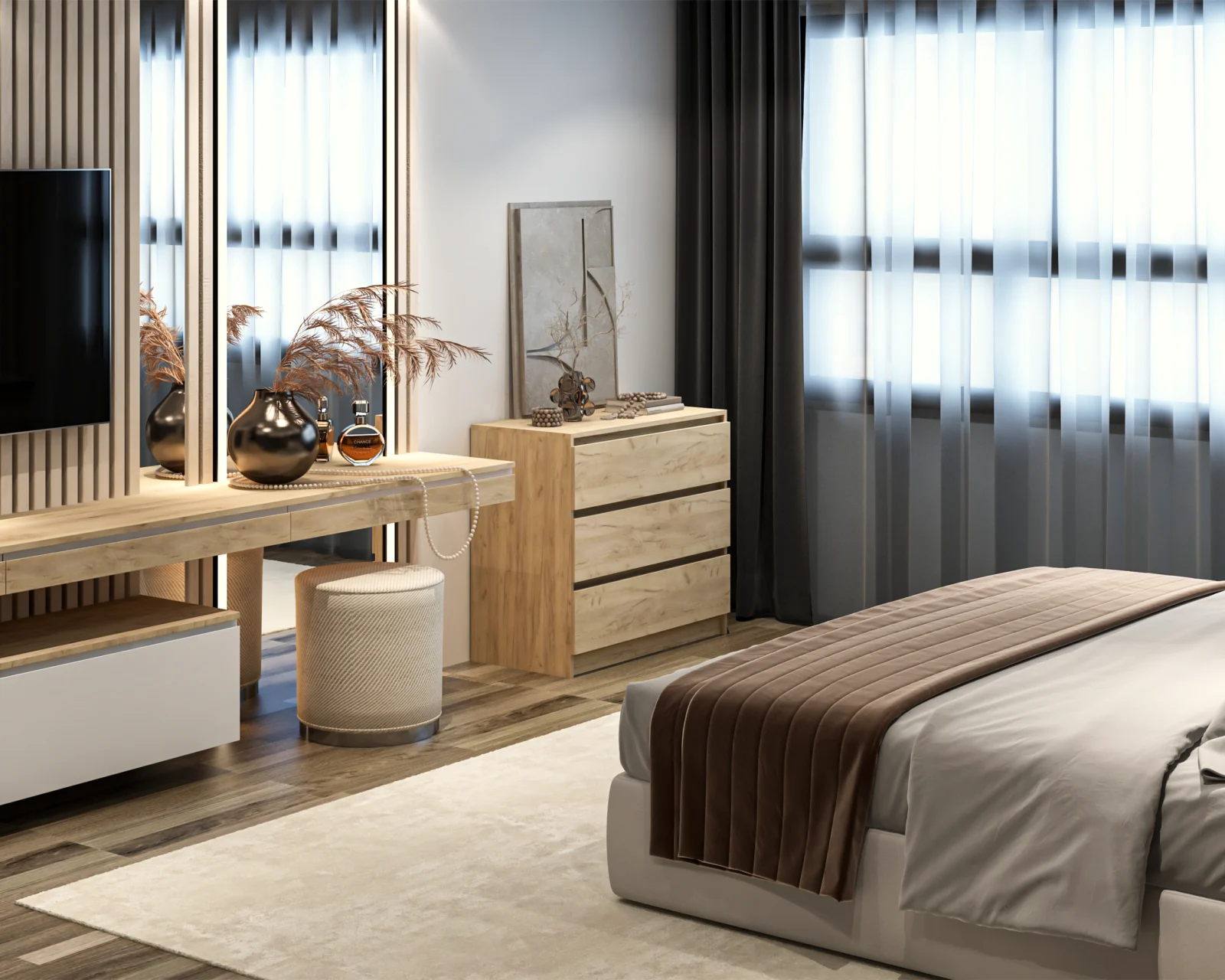 Comoda Crina 3S Stejar K003 90x44x80 cm [6]