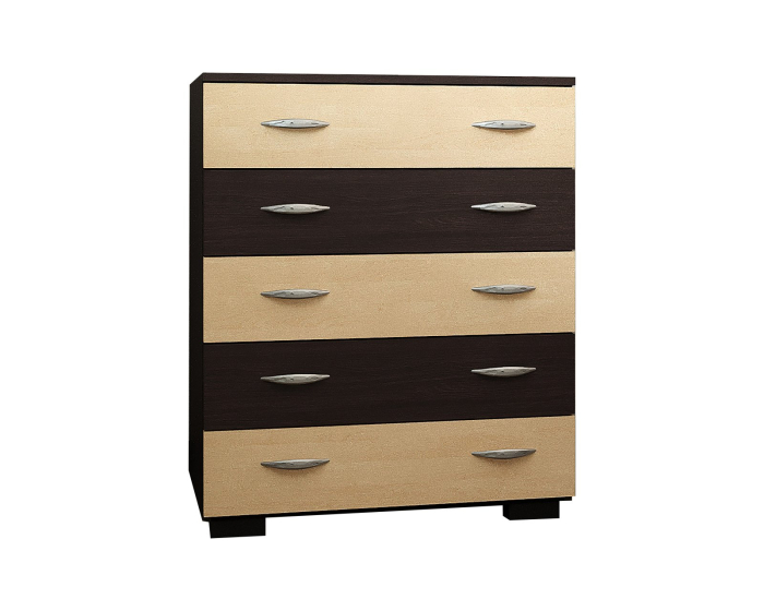 Comoda Florina 5 Sertare Wenge + Mesteacan [7]