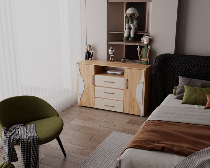Comoda Laguna 5 Ro Stejar K003 + Kiruna [3]