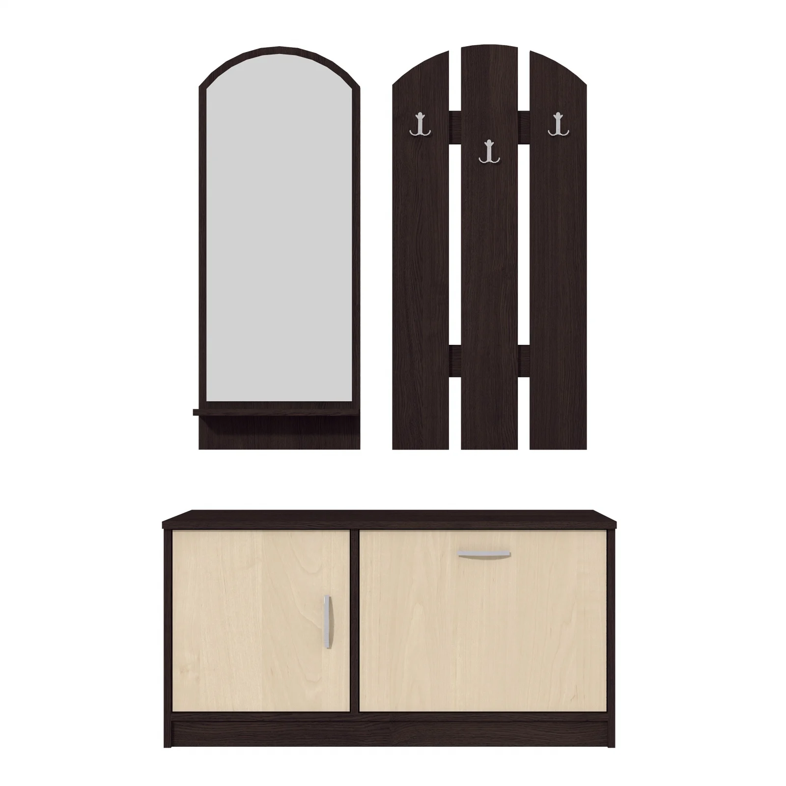 Cuier Nico Ro Wenge Mesteacan 100x36x150 cm [3]