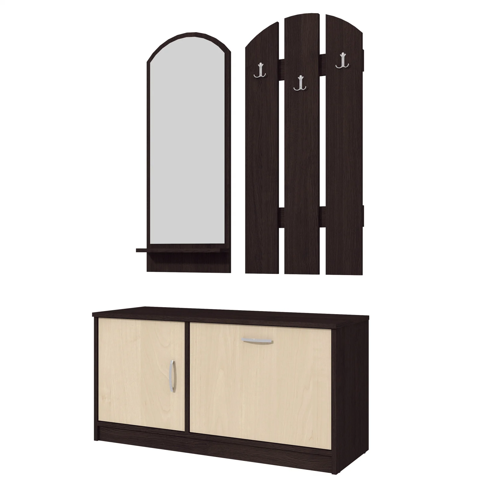 Cuier Nico Ro Wenge Mesteacan 100x36x150 cm [4]