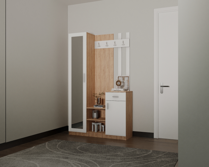 Cuier Punto Stejar K003 + Alb [3]