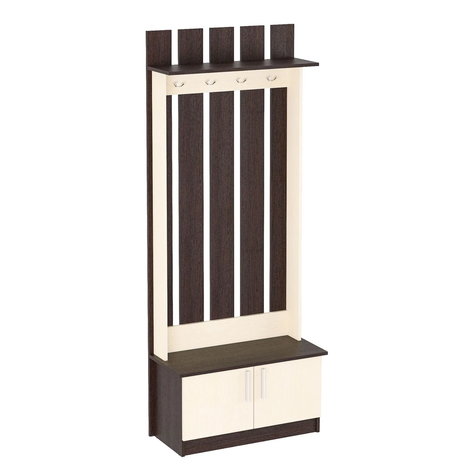 Cuier Select, 80x37x200cm, Wenge+Mesteacan [2]