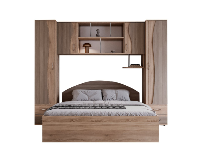 Dormitor Tineret Sonoma/Truffe 227x51/205x200 cm [7]