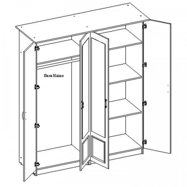 Dormitor Kim Ro Wenge/Mesteacan [2]