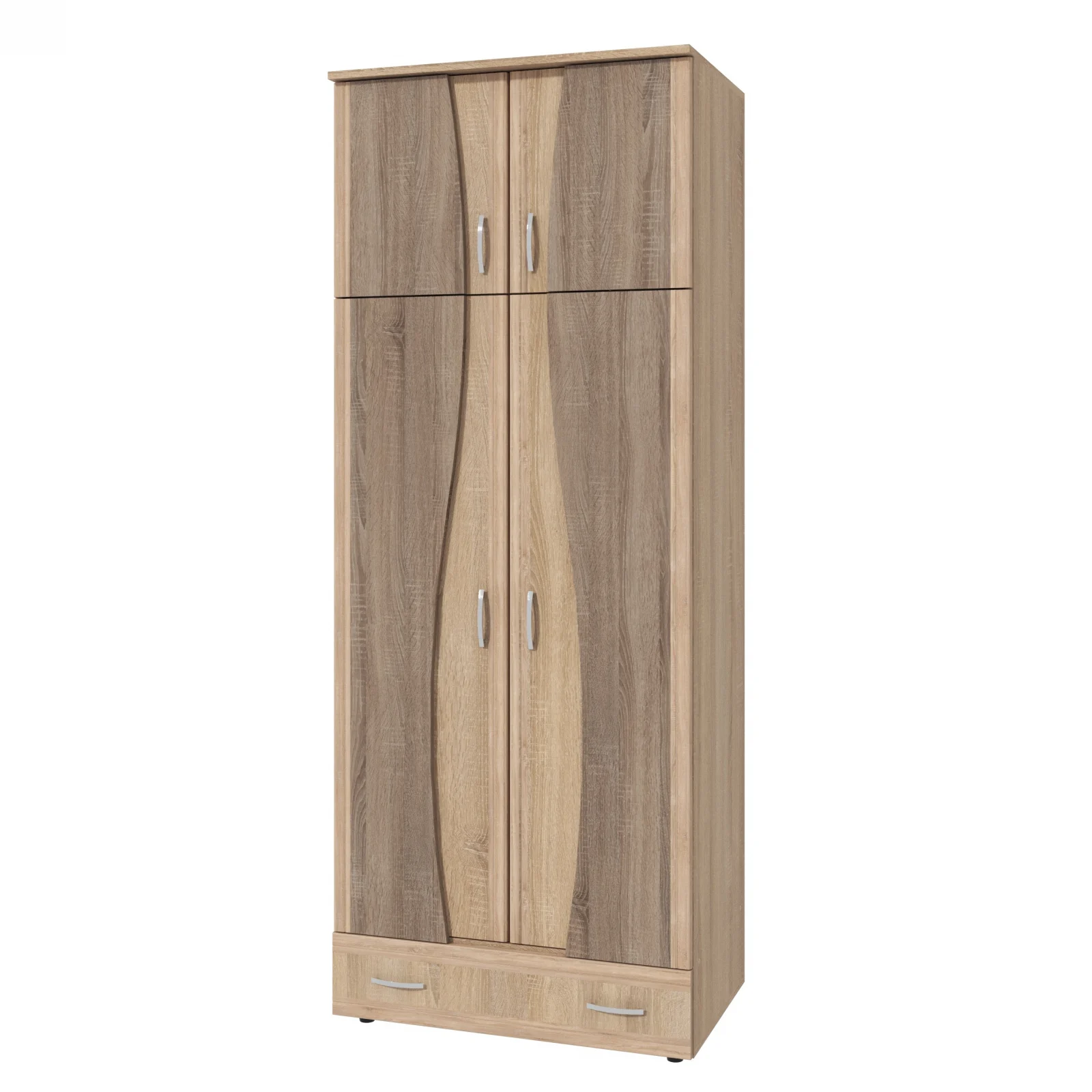 Dulap 2Usi S Cu Despartitor Sonoma/Truffe 90x50x198 cm [4]