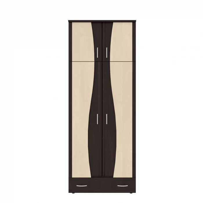 Dulap 2Usi S Despartitor Wenge Mesteacan 198x90x50 cm [9]