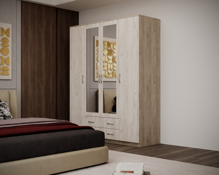 Dulap Garmonia 4U Stejar K001/K002 160x52x200 cm [4]