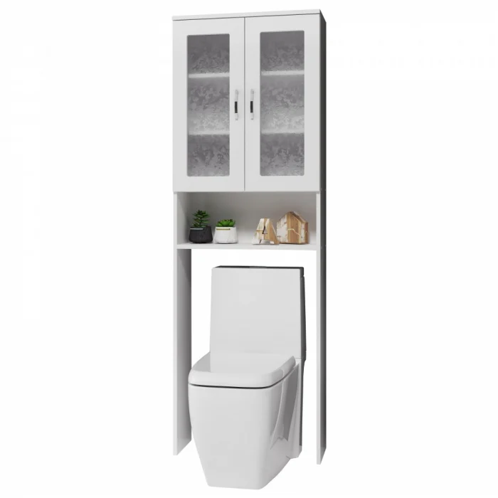 Dulap baie 2U Alb 60x22x190 cm [3]