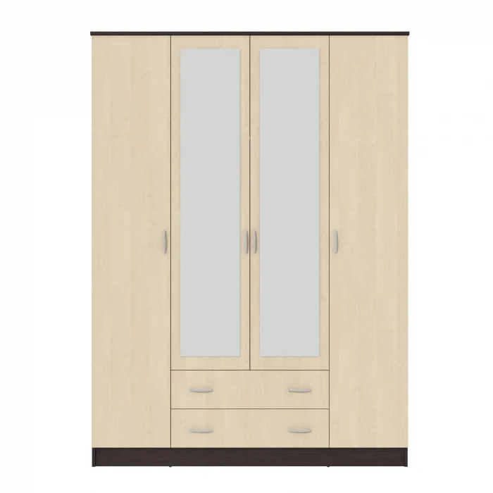 Dulap Garmonia 4U Wenge/Mesteacan 160x52x200 cm [2]