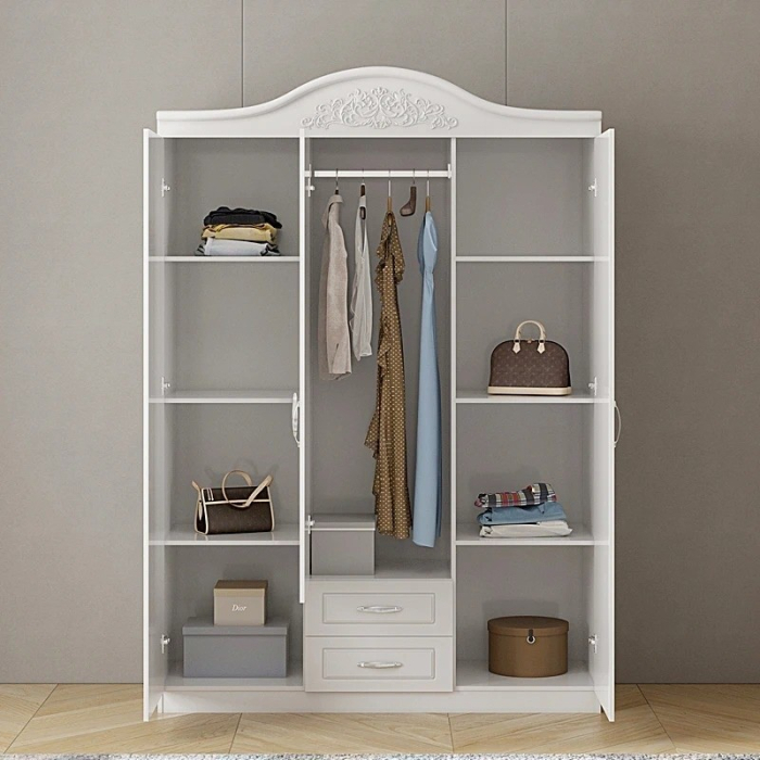 Dulap Ivory 3U/2S Alb 150x200x50cm [4]