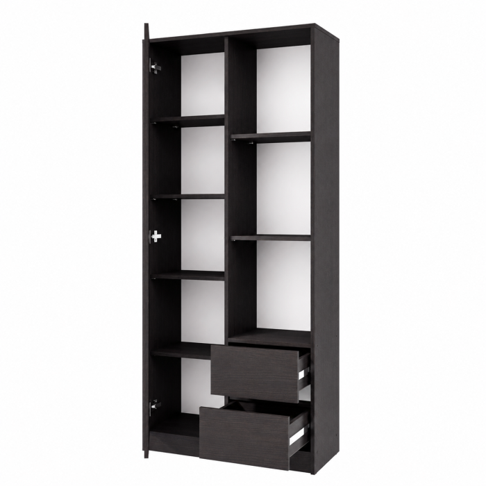 Dulap MP1 1U 2S Wenge 80x33x180 cm [3]