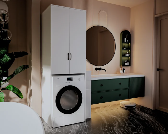 Dulap MS 2U Alb 65x60x199 cm [2]