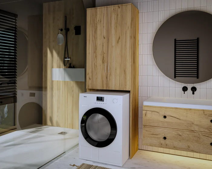 Dulap MS 2U Polite Stejar K003 65x35x199 cm [5]