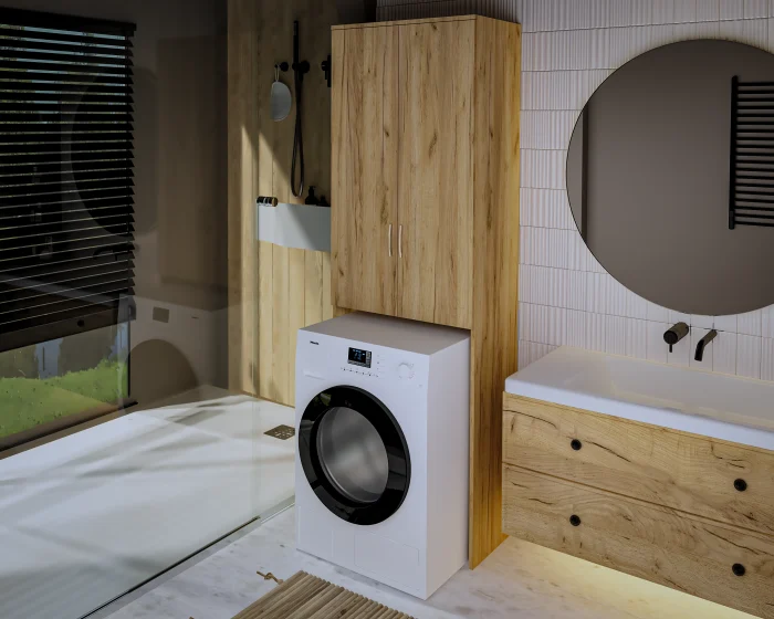 Dulap MS 2U Polite Stejar K003 65x35x199 cm [3]