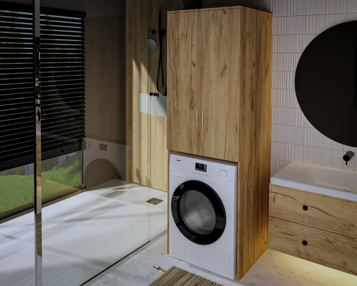 Dulap MS 2U Polite Stejar K003 65x60x199 cm [3]