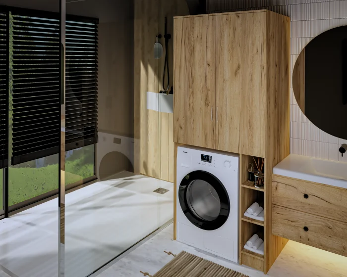 Dulap MS 2U Polite Stejar K003 85x60x199 cm [3]