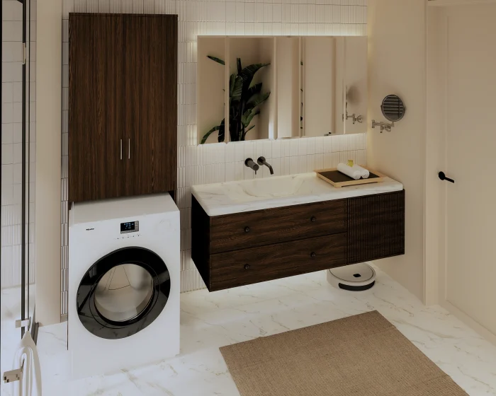 Dulap MS 2U Wenge 65x35x199 cm [4]