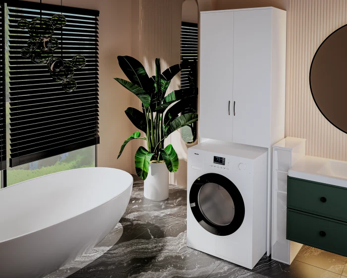 Dulap MS Alb 65x35x199 cm [3]