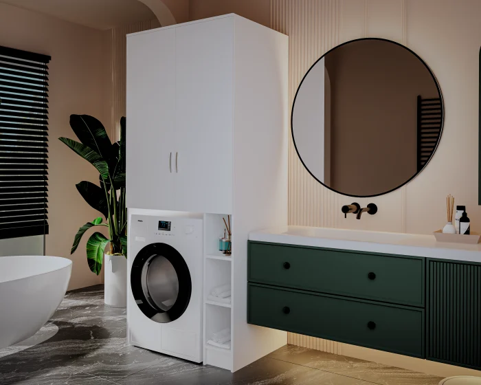 Dulap MS Alb 85x60x199 cm [2]