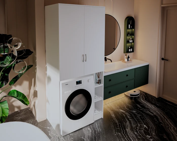 Dulap MS Alb 85x60x199 cm [4]