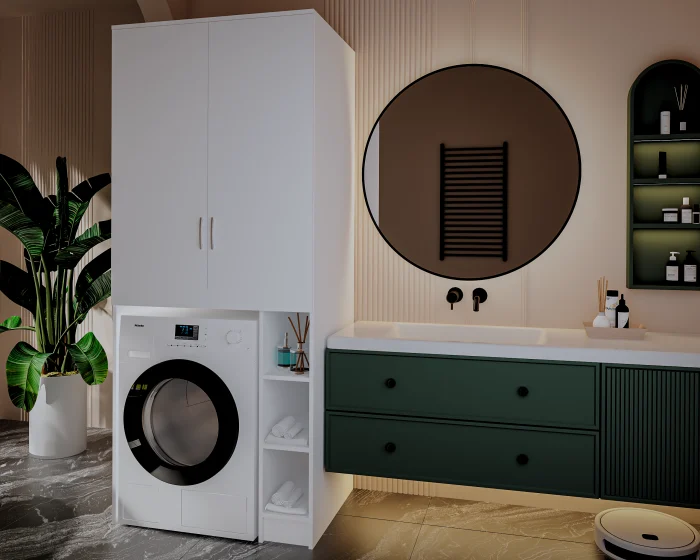 Dulap MS Alb 85x60x199 cm [3]