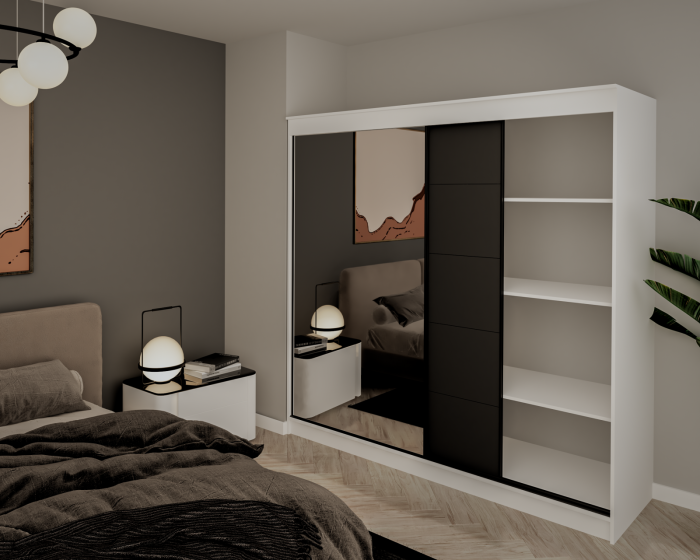 Dulap Nova Alb/Antracit [3]