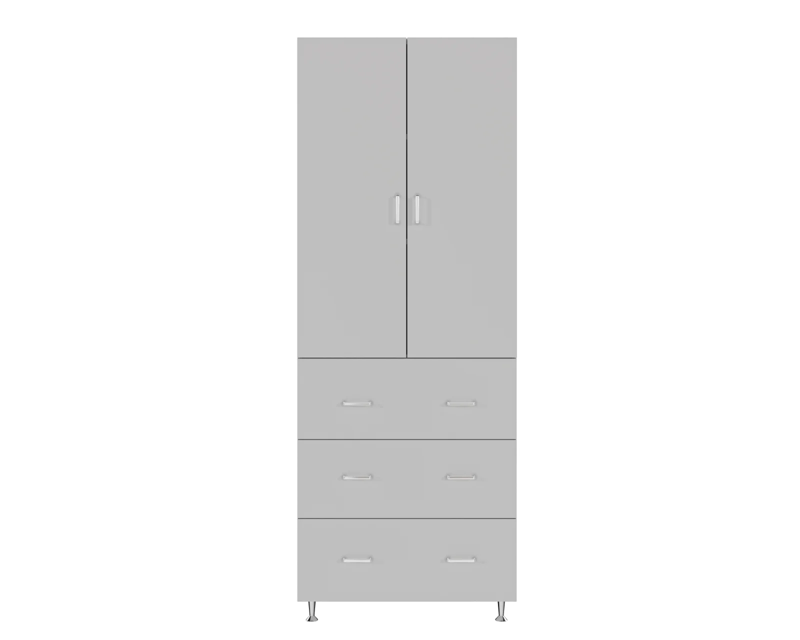 Dulap Ria 2U-3S Alb 70x35x180cm [4]