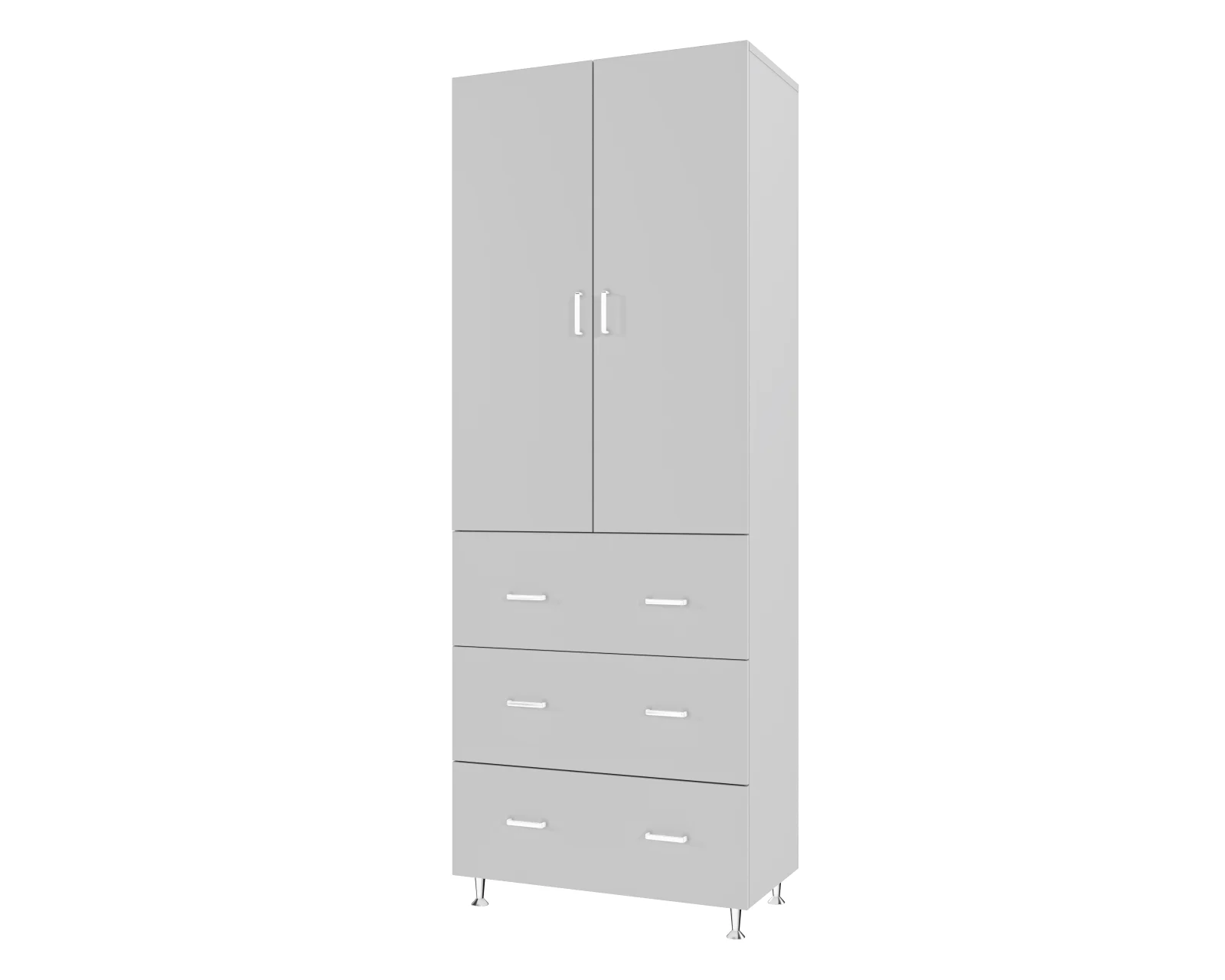 Dulap Ria 2U-3S Alb 70x35x180cm [5]