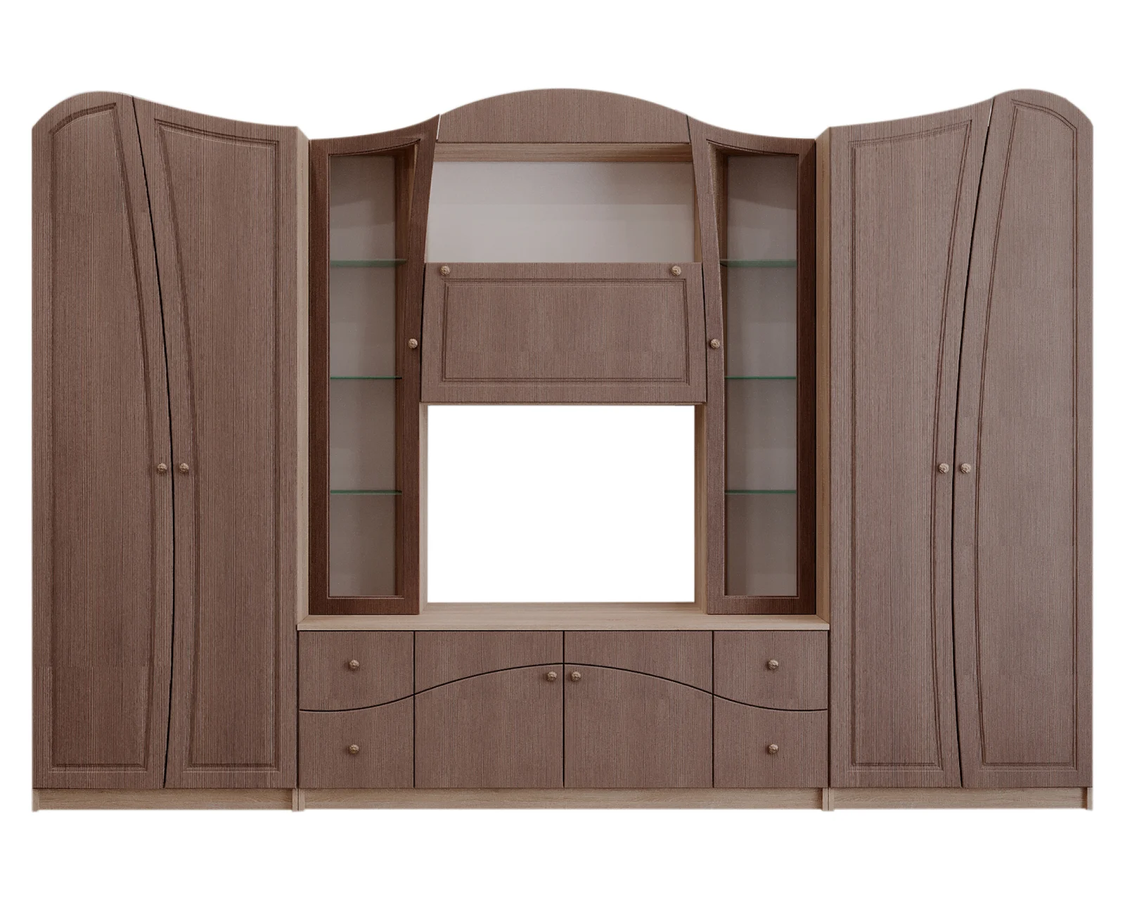 Living Boem 320x50x208cm Sonoma+Fino Bronze [6]