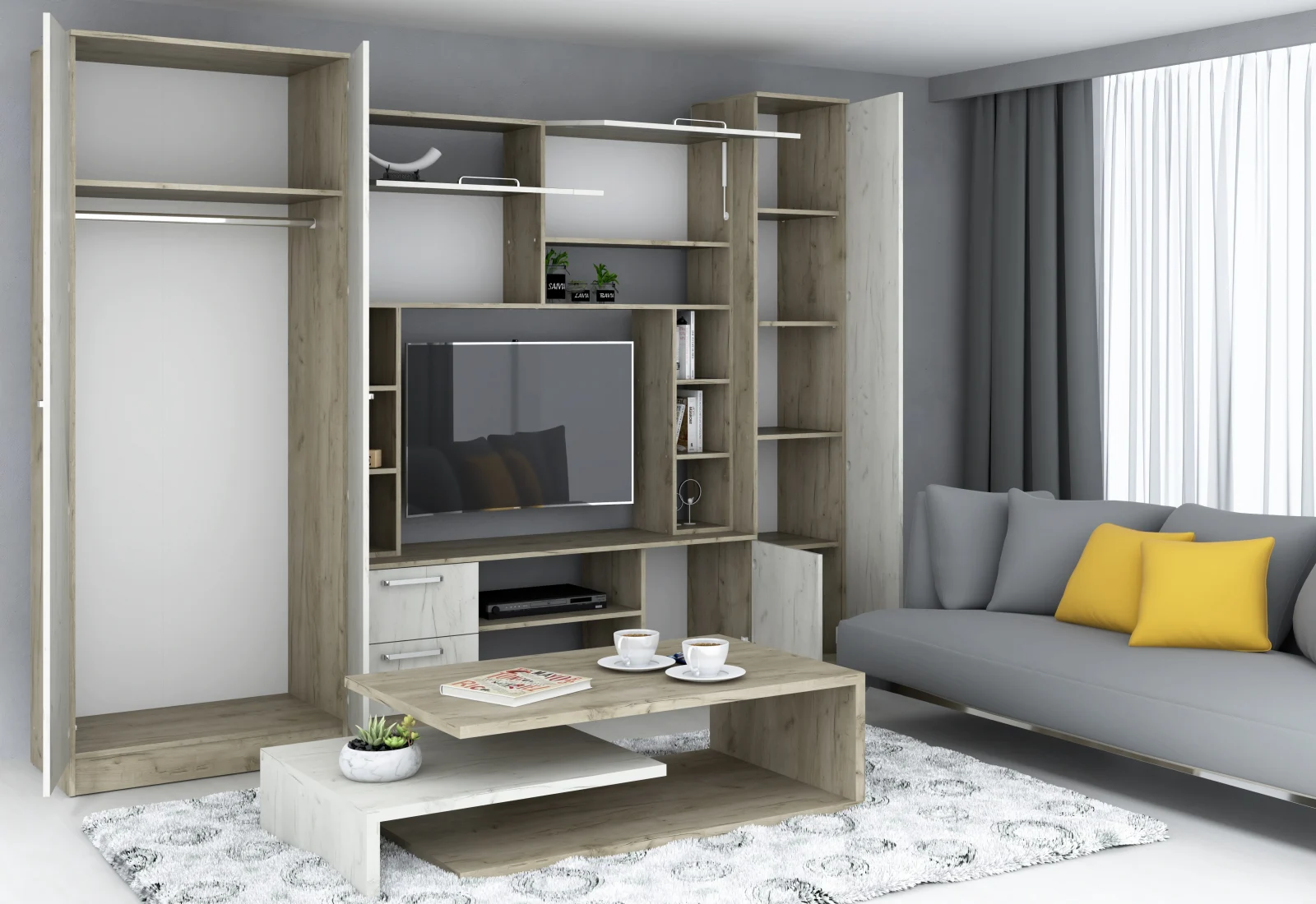 Living Elis K002+K001 270X54X210 cm [2]