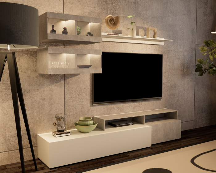 Living Light Alb Lucios 210x45x170cm [9]