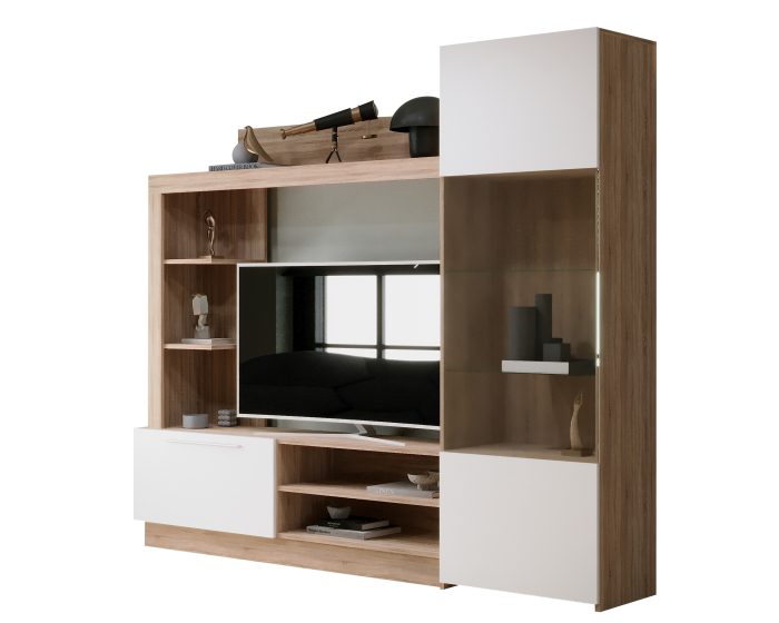 Living Trento Sonoma Alb 204X35X177 cm [6]